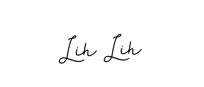How to make Lih Lih name signature. Use BallpointsItalic-DORy9 style for creating short signs online. This is the latest handwritten sign. Lih Lih signature style 11 images and pictures png