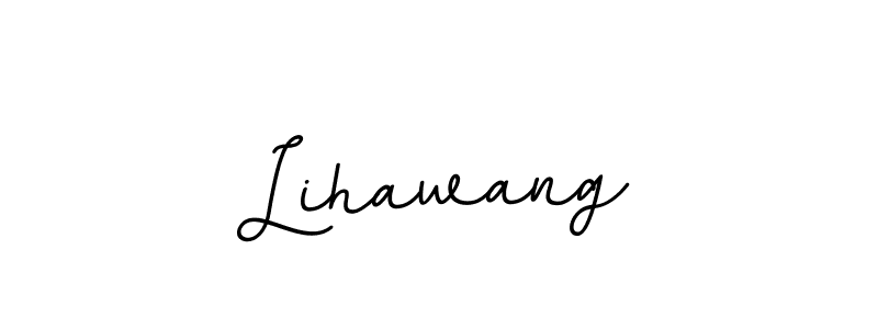 Use a signature maker to create a handwritten signature online. With this signature software, you can design (BallpointsItalic-DORy9) your own signature for name Lihawang. Lihawang signature style 11 images and pictures png