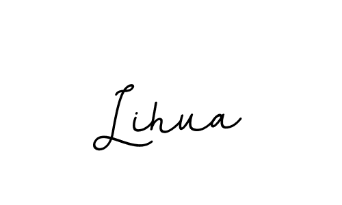 How to make Lihua name signature. Use BallpointsItalic-DORy9 style for creating short signs online. This is the latest handwritten sign. Lihua signature style 11 images and pictures png