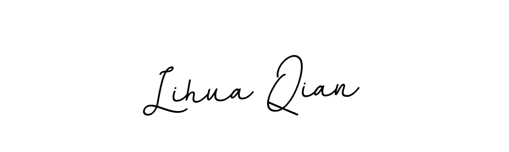 Create a beautiful signature design for name Lihua Qian. With this signature (BallpointsItalic-DORy9) fonts, you can make a handwritten signature for free. Lihua Qian signature style 11 images and pictures png