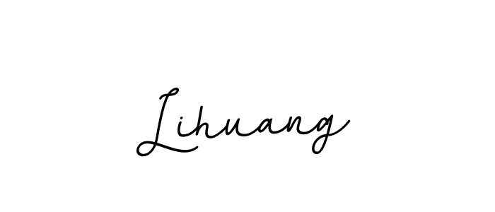 Lihuang stylish signature style. Best Handwritten Sign (BallpointsItalic-DORy9) for my name. Handwritten Signature Collection Ideas for my name Lihuang. Lihuang signature style 11 images and pictures png