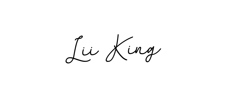 Design your own signature with our free online signature maker. With this signature software, you can create a handwritten (BallpointsItalic-DORy9) signature for name Lii King. Lii King signature style 11 images and pictures png