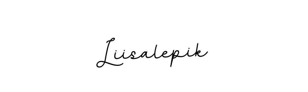 if you are searching for the best signature style for your name Liisalepik. so please give up your signature search. here we have designed multiple signature styles  using BallpointsItalic-DORy9. Liisalepik signature style 11 images and pictures png