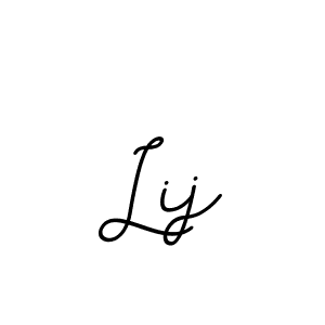 You should practise on your own different ways (BallpointsItalic-DORy9) to write your name (Lij) in signature. don't let someone else do it for you. Lij signature style 11 images and pictures png