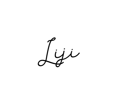 You should practise on your own different ways (BallpointsItalic-DORy9) to write your name (Liji) in signature. don't let someone else do it for you. Liji signature style 11 images and pictures png