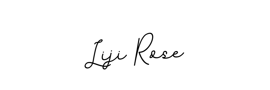 How to make Liji Rose name signature. Use BallpointsItalic-DORy9 style for creating short signs online. This is the latest handwritten sign. Liji Rose signature style 11 images and pictures png