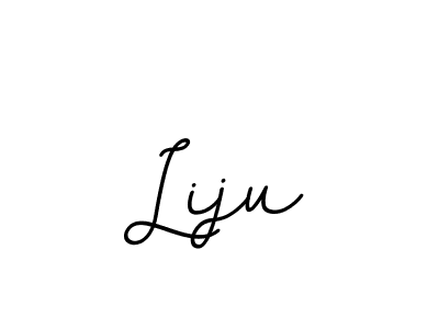 Liju stylish signature style. Best Handwritten Sign (BallpointsItalic-DORy9) for my name. Handwritten Signature Collection Ideas for my name Liju. Liju signature style 11 images and pictures png