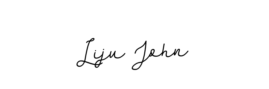 How to make Liju John name signature. Use BallpointsItalic-DORy9 style for creating short signs online. This is the latest handwritten sign. Liju John signature style 11 images and pictures png