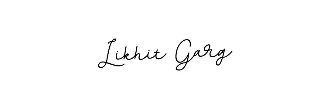 Use a signature maker to create a handwritten signature online. With this signature software, you can design (BallpointsItalic-DORy9) your own signature for name Likhit Garg. Likhit Garg signature style 11 images and pictures png