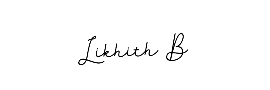 if you are searching for the best signature style for your name Likhith B. so please give up your signature search. here we have designed multiple signature styles  using BallpointsItalic-DORy9. Likhith B signature style 11 images and pictures png