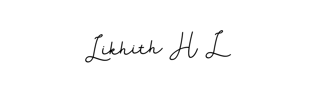 Also You can easily find your signature by using the search form. We will create Likhith H L name handwritten signature images for you free of cost using BallpointsItalic-DORy9 sign style. Likhith H L signature style 11 images and pictures png