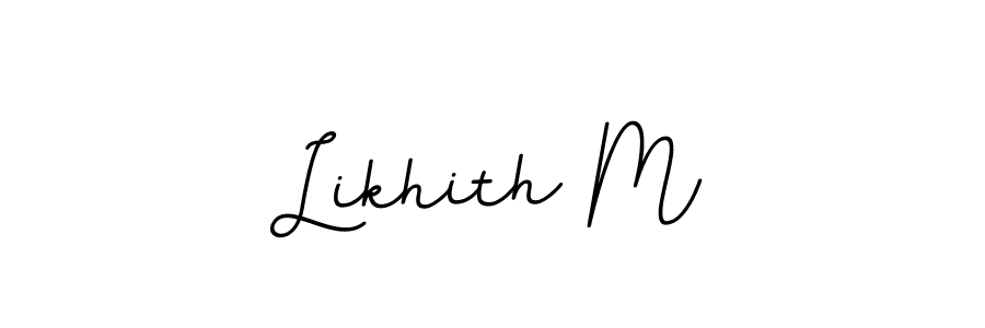 Also we have Likhith M name is the best signature style. Create professional handwritten signature collection using BallpointsItalic-DORy9 autograph style. Likhith M signature style 11 images and pictures png