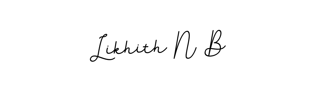 if you are searching for the best signature style for your name Likhith N B. so please give up your signature search. here we have designed multiple signature styles  using BallpointsItalic-DORy9. Likhith N B signature style 11 images and pictures png