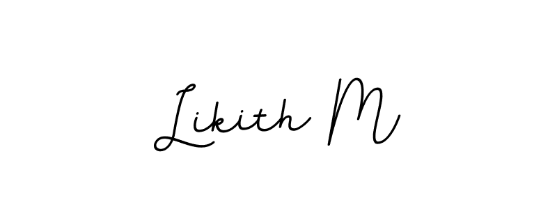 Also You can easily find your signature by using the search form. We will create Likith M name handwritten signature images for you free of cost using BallpointsItalic-DORy9 sign style. Likith M signature style 11 images and pictures png
