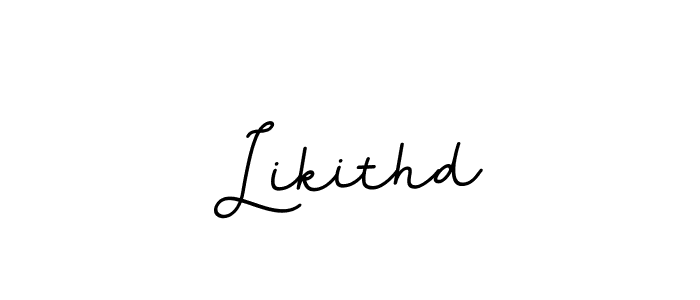 How to make Likithd name signature. Use BallpointsItalic-DORy9 style for creating short signs online. This is the latest handwritten sign. Likithd signature style 11 images and pictures png