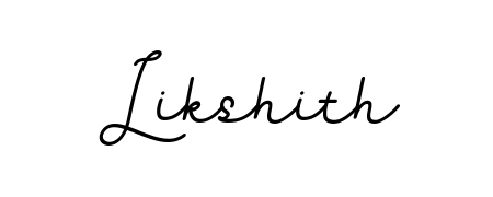 Explore multiple handwriting variations for Likshith including this stunning BallpointsItalic-DORy9 design. Free to use across all platforms. Likshith signature style 11 images and pictures png
