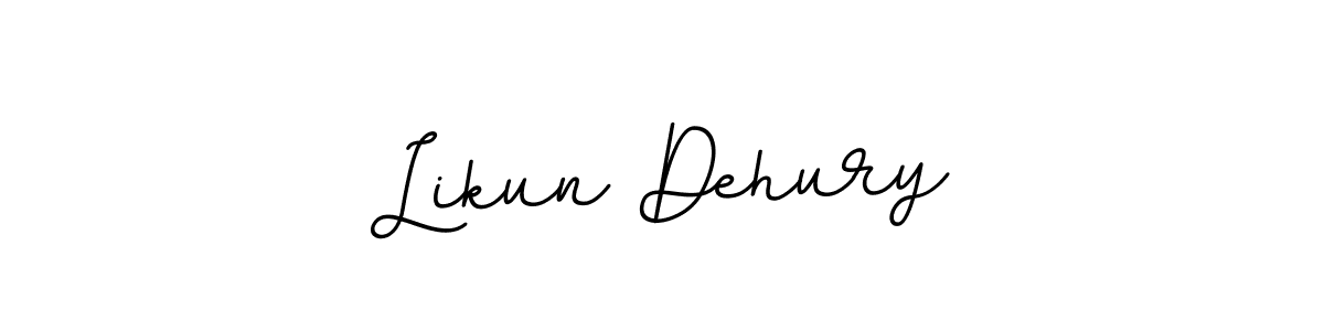 Use a signature maker to create a handwritten signature online. With this signature software, you can design (BallpointsItalic-DORy9) your own signature for name Likun Dehury. Likun Dehury signature style 11 images and pictures png
