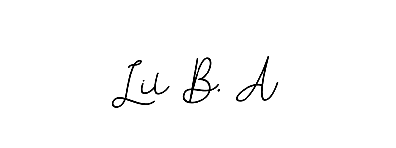 How to make Lil B. A signature? BallpointsItalic-DORy9 is a professional autograph style. Create handwritten signature for Lil B. A name. Lil B. A signature style 11 images and pictures png