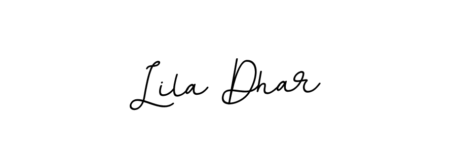 You should practise on your own different ways (BallpointsItalic-DORy9) to write your name (Lila Dhar) in signature. don't let someone else do it for you. Lila Dhar signature style 11 images and pictures png