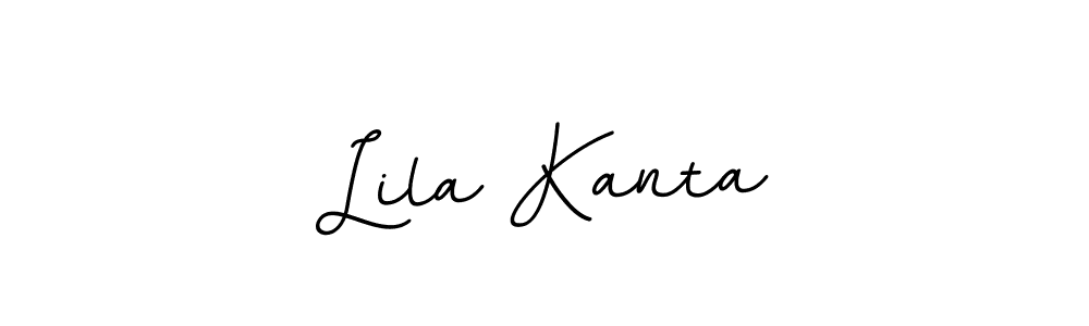 How to make Lila Kanta name signature. Use BallpointsItalic-DORy9 style for creating short signs online. This is the latest handwritten sign. Lila Kanta signature style 11 images and pictures png