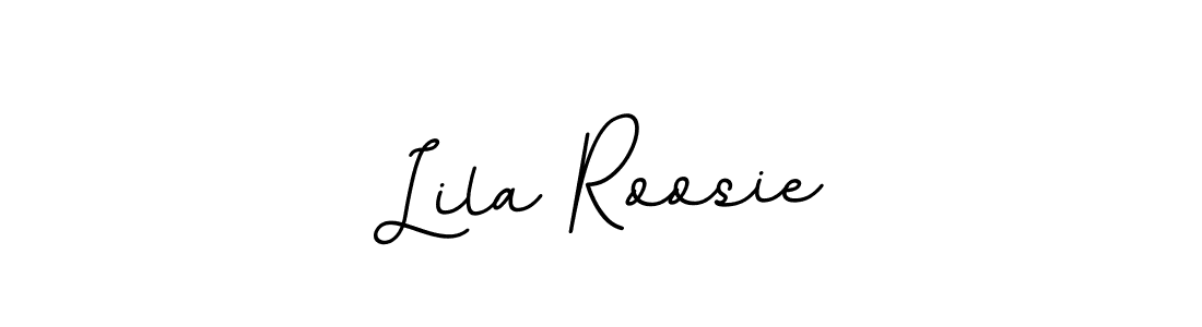 The best way (BallpointsItalic-DORy9) to make a short signature is to pick only two or three words in your name. The name Lila Roosie include a total of six letters. For converting this name. Lila Roosie signature style 11 images and pictures png