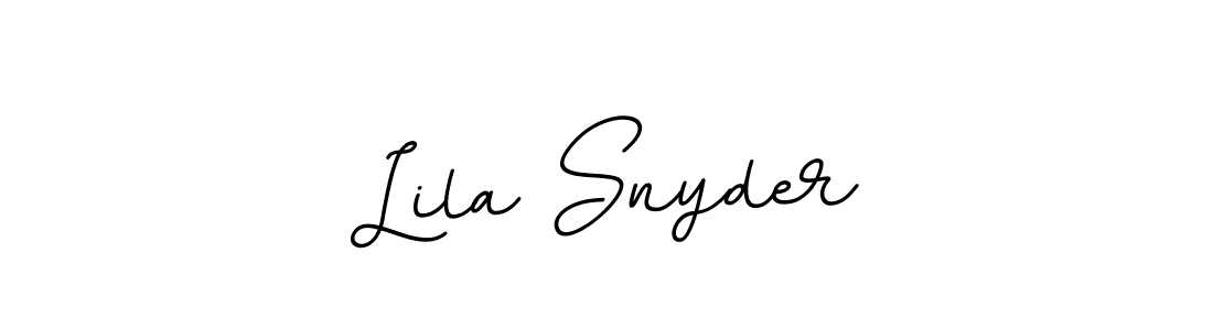 Make a beautiful signature design for name Lila Snyder. With this signature (BallpointsItalic-DORy9) style, you can create a handwritten signature for free. Lila Snyder signature style 11 images and pictures png