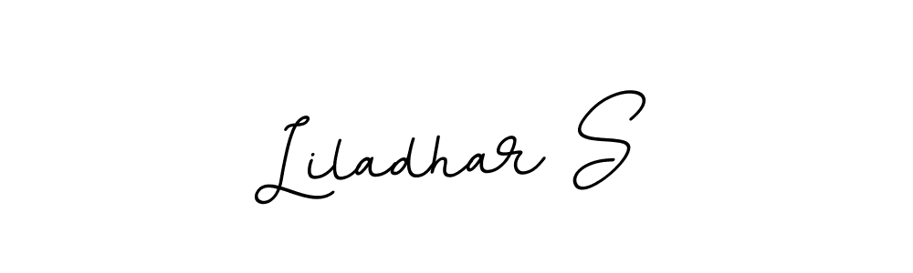BallpointsItalic-DORy9 is a professional signature style that is perfect for those who want to add a touch of class to their signature. It is also a great choice for those who want to make their signature more unique. Get Liladhar S name to fancy signature for free. Liladhar S signature style 11 images and pictures png