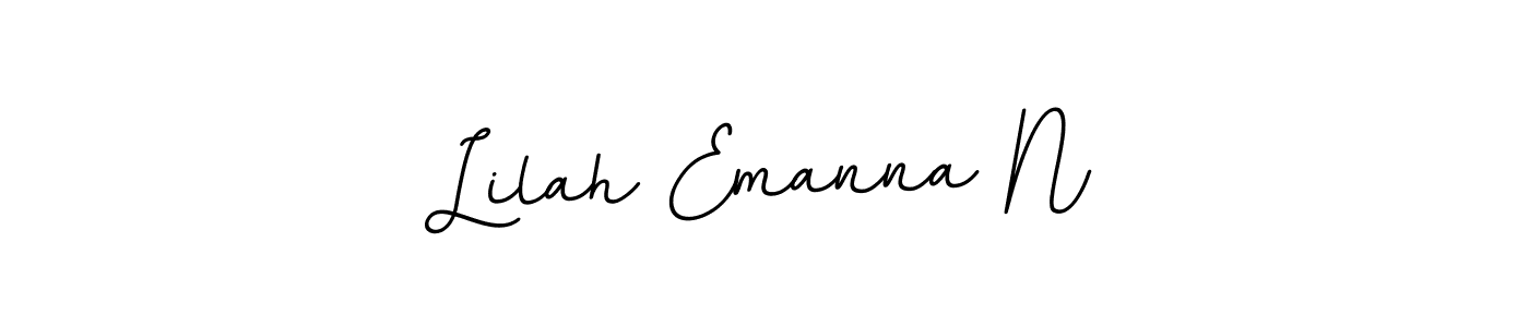 You can use this online signature creator to create a handwritten signature for the name Lilah Emanna N. This is the best online autograph maker. Lilah Emanna N signature style 11 images and pictures png