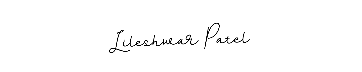 The best way (BallpointsItalic-DORy9) to make a short signature is to pick only two or three words in your name. The name Lileshwar Patel include a total of six letters. For converting this name. Lileshwar Patel signature style 11 images and pictures png