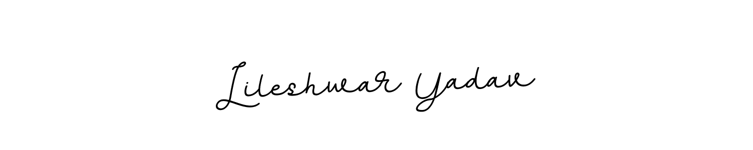 Lileshwar Yadav stylish signature style. Best Handwritten Sign (BallpointsItalic-DORy9) for my name. Handwritten Signature Collection Ideas for my name Lileshwar Yadav. Lileshwar Yadav signature style 11 images and pictures png