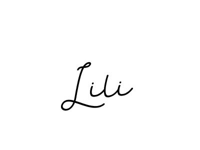 How to make Lili name signature. Use BallpointsItalic-DORy9 style for creating short signs online. This is the latest handwritten sign. Lili signature style 11 images and pictures png
