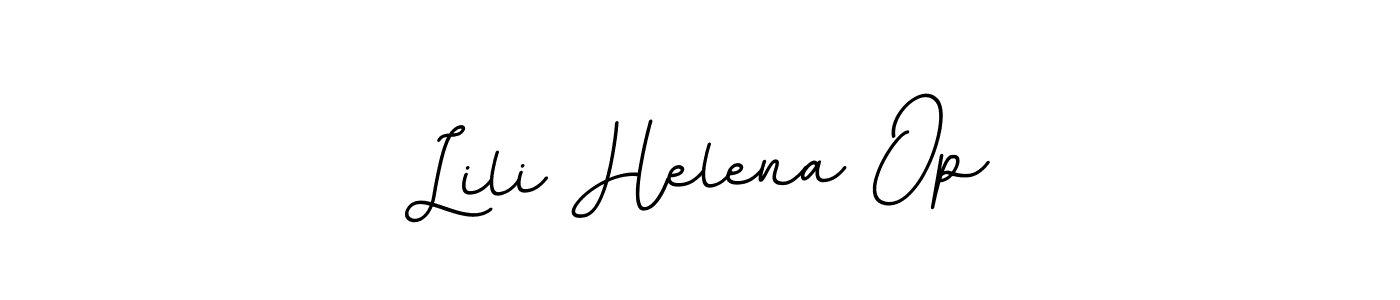 It looks lik you need a new signature style for name Lili Helena Op. Design unique handwritten (BallpointsItalic-DORy9) signature with our free signature maker in just a few clicks. Lili Helena Op signature style 11 images and pictures png