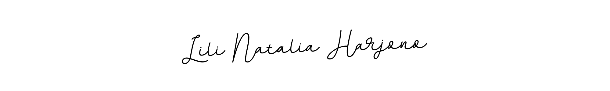 Make a beautiful signature design for name Lili Natalia Harjono. With this signature (BallpointsItalic-DORy9) style, you can create a handwritten signature for free. Lili Natalia Harjono signature style 11 images and pictures png