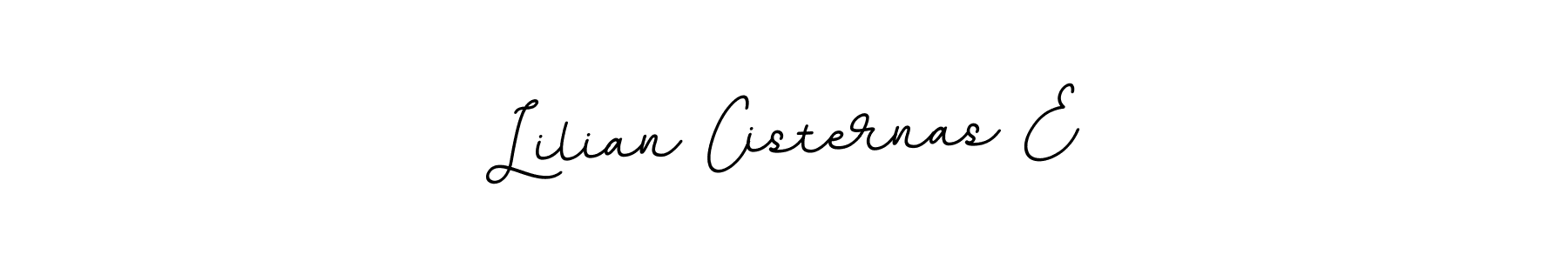 How to make Lilian Cisternas E name signature. Use BallpointsItalic-DORy9 style for creating short signs online. This is the latest handwritten sign. Lilian Cisternas E signature style 11 images and pictures png