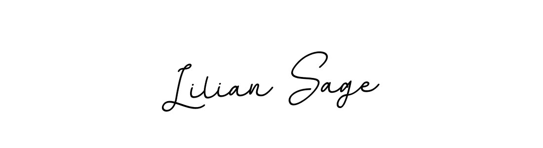 Design your own signature with our free online signature maker. With this signature software, you can create a handwritten (BallpointsItalic-DORy9) signature for name Lilian Sage. Lilian Sage signature style 11 images and pictures png