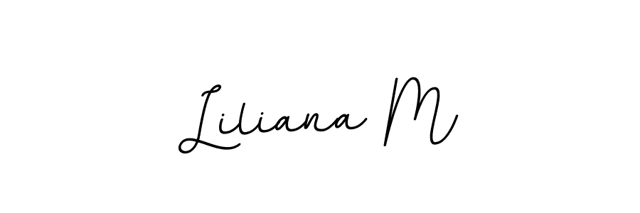 You should practise on your own different ways (BallpointsItalic-DORy9) to write your name (Liliana M) in signature. don't let someone else do it for you. Liliana M signature style 11 images and pictures png