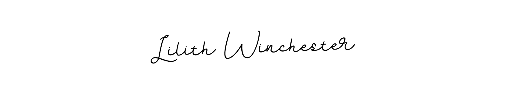 Make a beautiful signature design for name Lilith Winchester. With this signature (BallpointsItalic-DORy9) style, you can create a handwritten signature for free. Lilith Winchester signature style 11 images and pictures png