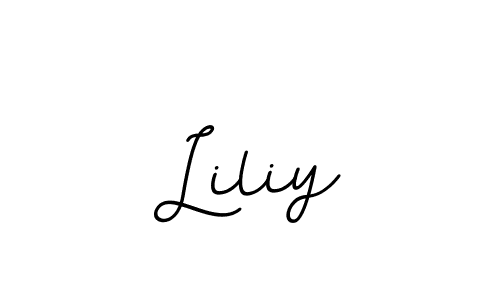 Use a signature maker to create a handwritten signature online. With this signature software, you can design (BallpointsItalic-DORy9) your own signature for name Liliy. Liliy signature style 11 images and pictures png