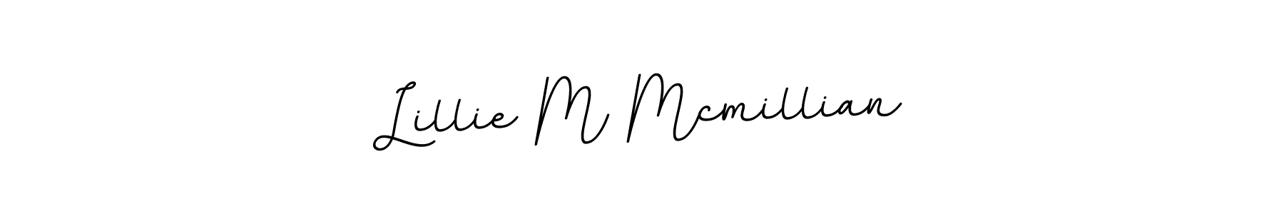 Design your own signature with our free online signature maker. With this signature software, you can create a handwritten (BallpointsItalic-DORy9) signature for name Lillie M Mcmillian. Lillie M Mcmillian signature style 11 images and pictures png