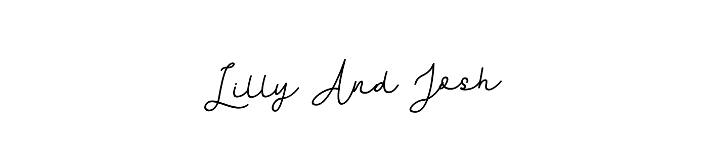 Also You can easily find your signature by using the search form. We will create Lilly And Josh name handwritten signature images for you free of cost using BallpointsItalic-DORy9 sign style. Lilly And Josh signature style 11 images and pictures png