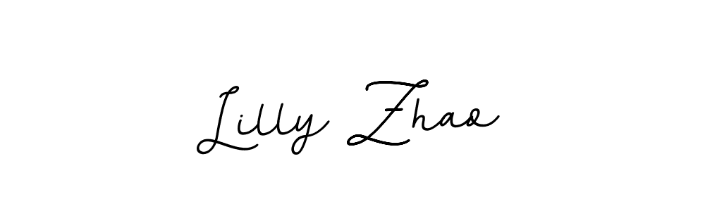 Use a signature maker to create a handwritten signature online. With this signature software, you can design (BallpointsItalic-DORy9) your own signature for name Lilly Zhao. Lilly Zhao signature style 11 images and pictures png