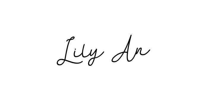 Create a beautiful signature design for name Lily An. With this signature (BallpointsItalic-DORy9) fonts, you can make a handwritten signature for free. Lily An signature style 11 images and pictures png