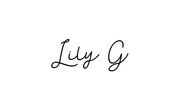 You should practise on your own different ways (BallpointsItalic-DORy9) to write your name (Lily G) in signature. don't let someone else do it for you. Lily G signature style 11 images and pictures png