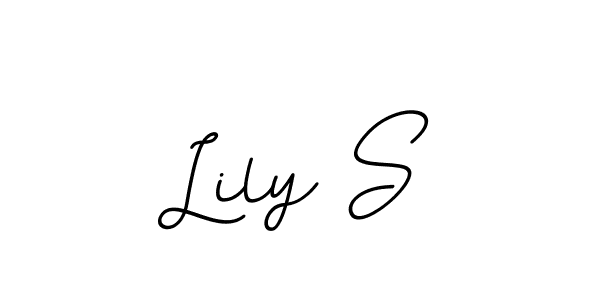 Design your own signature with our free online signature maker. With this signature software, you can create a handwritten (BallpointsItalic-DORy9) signature for name Lily S. Lily S signature style 11 images and pictures png