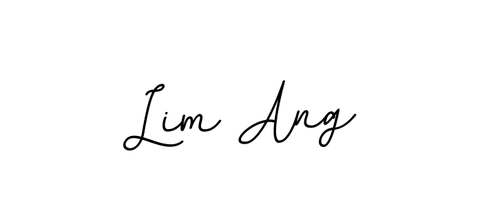 Design your own signature with our free online signature maker. With this signature software, you can create a handwritten (BallpointsItalic-DORy9) signature for name Lim Ang. Lim Ang signature style 11 images and pictures png