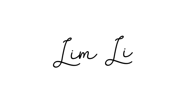 Use a signature maker to create a handwritten signature online. With this signature software, you can design (BallpointsItalic-DORy9) your own signature for name Lim Li. Lim Li signature style 11 images and pictures png