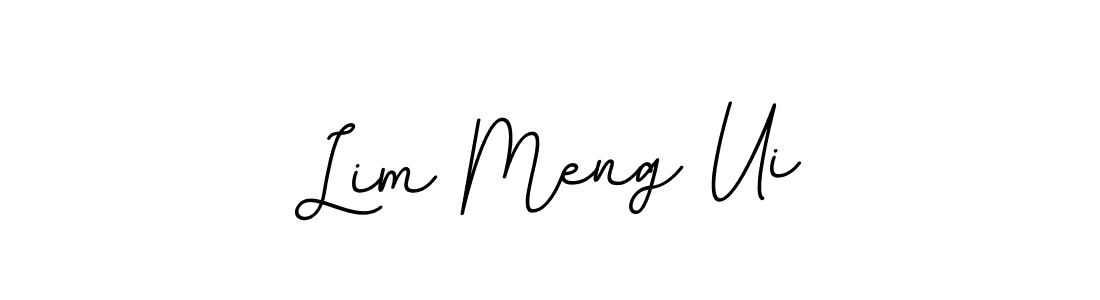 Make a beautiful signature design for name Lim Meng Ui. With this signature (BallpointsItalic-DORy9) style, you can create a handwritten signature for free. Lim Meng Ui signature style 11 images and pictures png