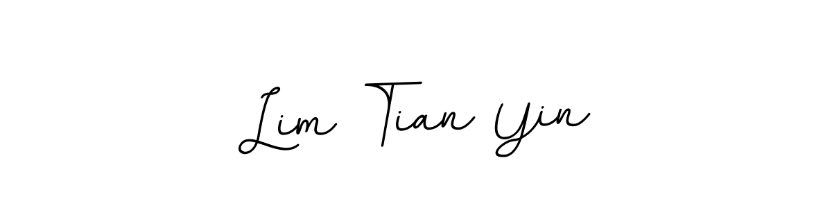 Create a beautiful signature design for name Lim Tian Yin. With this signature (BallpointsItalic-DORy9) fonts, you can make a handwritten signature for free. Lim Tian Yin signature style 11 images and pictures png