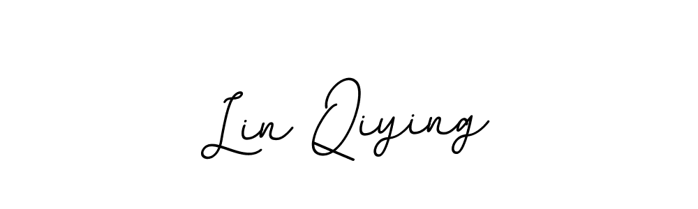 Lin Qiying stylish signature style. Best Handwritten Sign (BallpointsItalic-DORy9) for my name. Handwritten Signature Collection Ideas for my name Lin Qiying. Lin Qiying signature style 11 images and pictures png