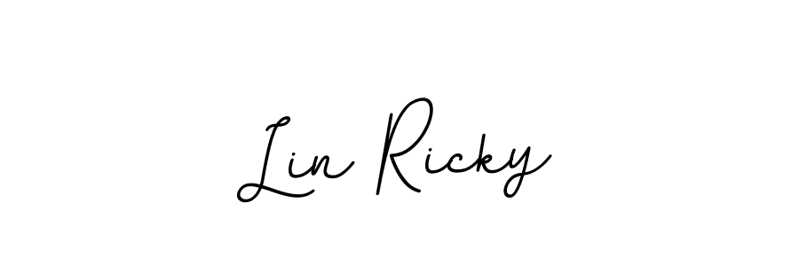 The best way (BallpointsItalic-DORy9) to make a short signature is to pick only two or three words in your name. The name Lin Ricky include a total of six letters. For converting this name. Lin Ricky signature style 11 images and pictures png